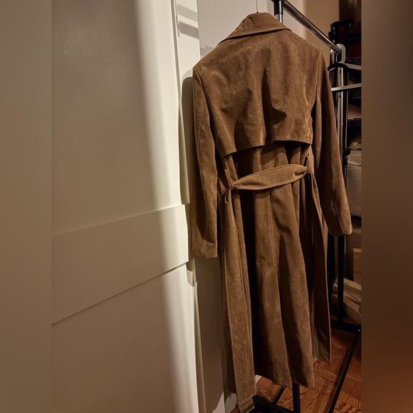 Avec Les Filles Faux Suede Brown Coat - XS - Picture 2 of 7
